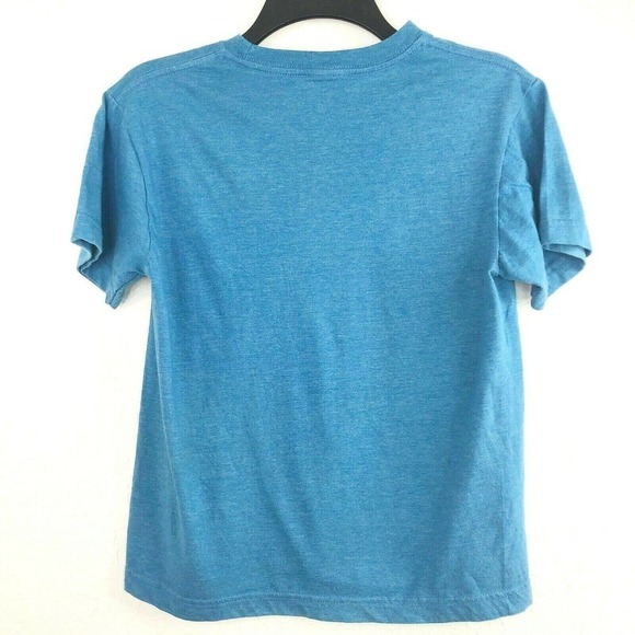 Vans Blue Graphic T-Shirt Red Tongue Blue Small - Picture 3 of 5